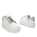 Bijelo-srebrne tenisice s platformom MS4038G
