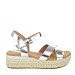 Srebrne sandale s platformom HY1381G