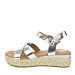 Srebrne sandale s platformom HY1381G