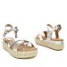 Srebrne sandale s platformom HY1381G