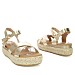Zlatne sandale s platformom HY1381G