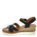 Crne sandale s punom petom HA1705S