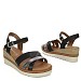 Crne sandale s punom petom HA1705S