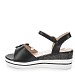 Crne sandale s petom P-4T