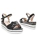 Crne sandale s petom P-4T