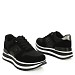 Crne tenisice s platformom 255014-1T