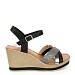 Crne sandale s petom 10-322T