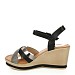 Crne sandale s petom 10-322T