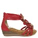 Crvene sandale s punom petom Y2331S
