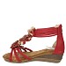 Crvene sandale s punom petom Y2331S