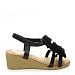 Crne sandale s petom AE130S