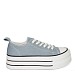 Plave platnene tenisice s platformom YD8382-02T
