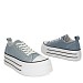 Plave platnene tenisice s platformom YD8382-02T