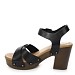 Crne sandale s petom 2655S