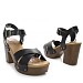 Crne sandale s petom 2655S