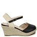 Crne espadrile s punom petom MS19107G