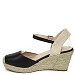 Crne espadrile s punom petom MS19107G