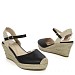 Crne espadrile s punom petom MS19107G