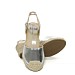 Srebrne espadrile s punom petom MS7121G