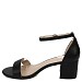 Crne sandale s blok petom E5501T