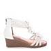 Bijele sandale s petom S060288S