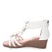 Bijele sandale s petom S060288S