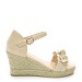 Beige sandale na punu petu BL-95S