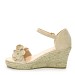 Beige sandale na punu petu BL-95S
