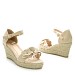 Beige sandale na punu petu BL-95S