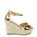 Champagne sandale na punu petu NAP-1133G