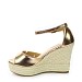 Champagne sandale na punu petu NAP-1133G