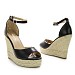 Crne sandale na punu petu M628G