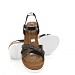 Crne sandale s punom petom Z7693-08T