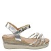Srebrne sandale s punom petom RD138T