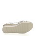 Srebrne sandale s punom petom RD138T