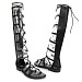 Crne gladijatorke K8872S