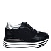 Crne tenisice s platformom H15060-15AG