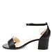 Crne sandale s petom B-278S