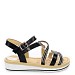 Crne sandale s petom H093T