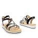 Crne sandale s petom H093T