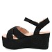 Crne sandale s platformom A302G