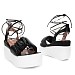 Crne sandale s platformom HJ7092G