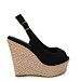 Crne sandale na punu petu NAP-217G