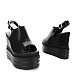 Crne sandale na punu petu R2L8356-7T