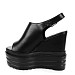 Crne sandale na punu petu R2L8356-7T