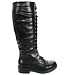 Crne visoke čizme D7706G
