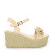 Beige sandale s platformom DD-903T