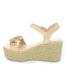 Beige sandale s platformom DD-903T