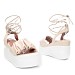 Beige sandale s platformom HJ7092G