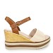 Beige sandale na punu petu MS7037G
